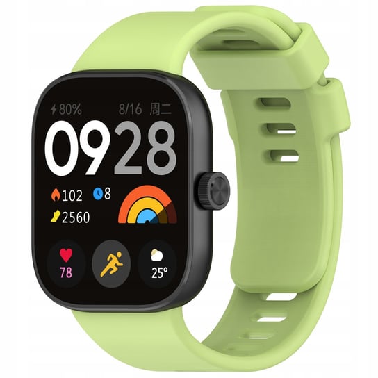 Pasek Bizon Strap Watch Silicone do Xiaomi Redmi Watch 4 / Xiaomi Band 8 Pro, jasnozielony Bizon