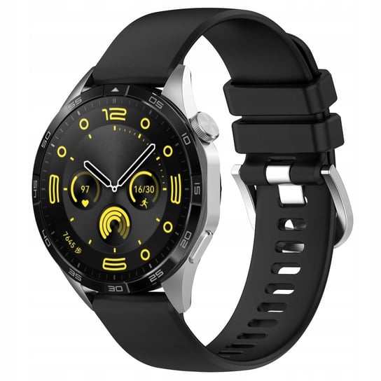 Pasek Bizon Strap Watch Silicone Pro do Huawei Watch GT 4 41 mm, czarny Bizon