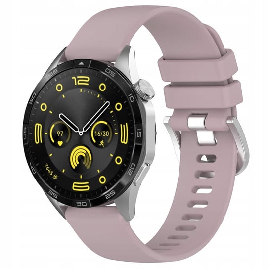 Pasek Bizon Strap Watch Silicone Pro do Huawei Watch GT 4 41 mm, jasnofioletowy Bizon