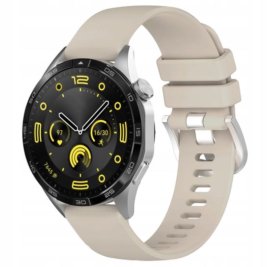 Pasek Bizon Strap Watch Silicone Pro do Huawei Watch GT 4 41 mm, jasnoszary Bizon