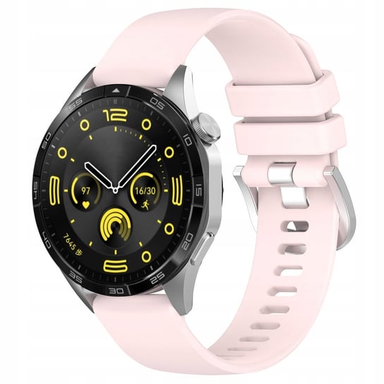 Pasek Bizon Strap Watch Silicone Pro do Huawei Watch GT 4 41 mm, pudrowy róż Bizon