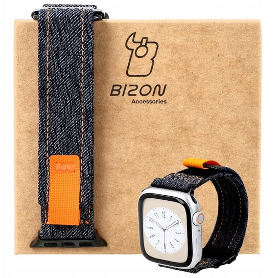 Pasek Bizon Strap Watch Urban do Apple Watch 38/40/41 mm, ciemnoniebieski jeans Bizon