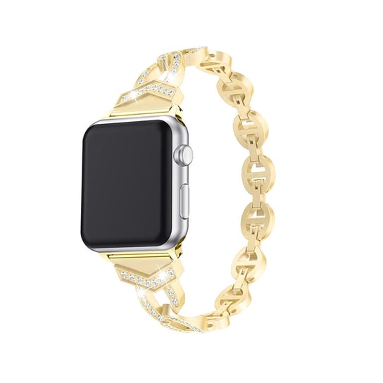 Pasek bransoletka do Apple Watch 38/40/41 wzór 3 złota Inna marka