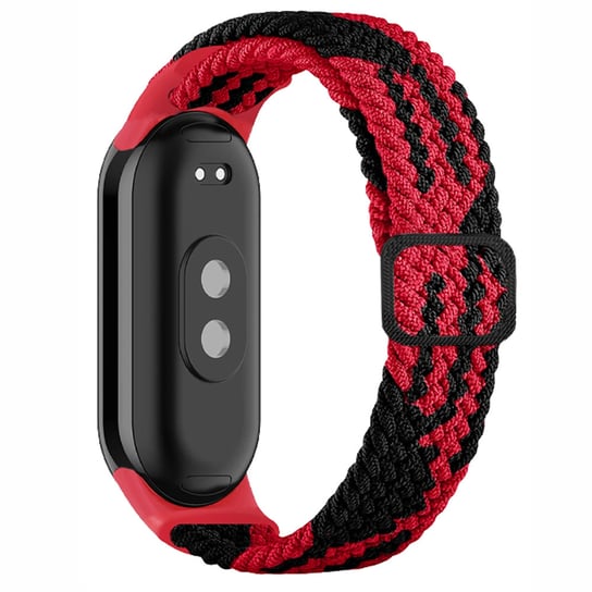 Pasek cloth do Xiaomi MI Band 8 i Mi Band 9 (Czarno-Czerwony) Chronsmarta