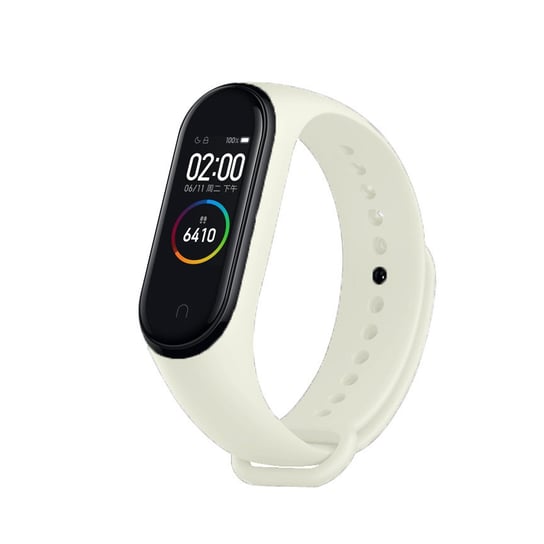 Pasek DEVIA Deluxe Sport do Xiaomi Mi Band 3/ Mi Band 4 white Devia