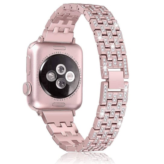 Pasek Do Apple Watch 4 / 5 / 6 / 7 / 8 / Se / Ultra (42 / 44 / 45 / 49 Mm) Diamond Bumper Różowe Inna marka