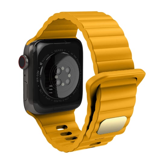 Pasek do Apple Watch 41mm / 40mm / 38mm Elastyczny i miękki silikon Żółty Avizar