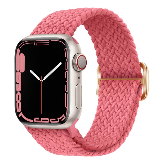 Pasek do Apple Watch 41mm / 40mm / 38mm Pleciony Oddychający Nylon Różowy Avizar