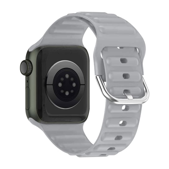 Pasek do Apple Watch 49mm, 45mm, 44mm, 42mm Silikon Regulowany Szary Avizar