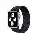 Pasek do Apple Watch Pleciony 38/40 mm L Węgiel drzewny - 14.5 cm Inna marka