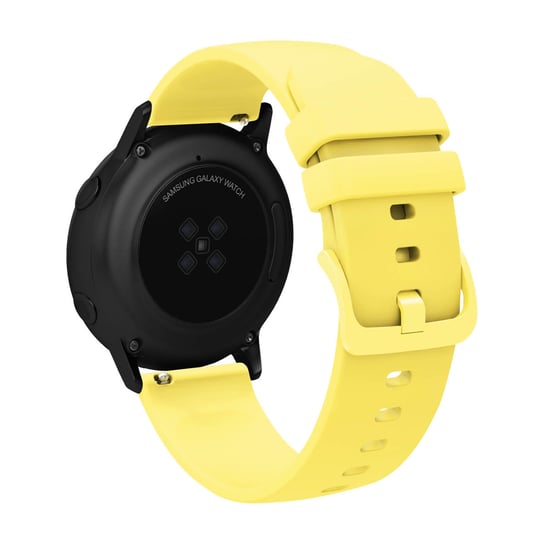 Pasek do Galaxy Watch Aktywny Gładki Silikonowy Żółty Avizar