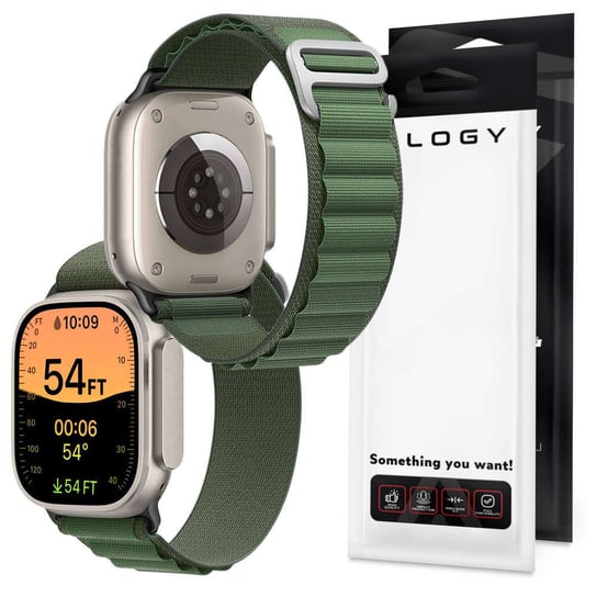 Pasek do zegarka Alogy Sport Strap do Apple Watch 4/5/6/7/8/SE (38/40/41mm) Zielony Alogy