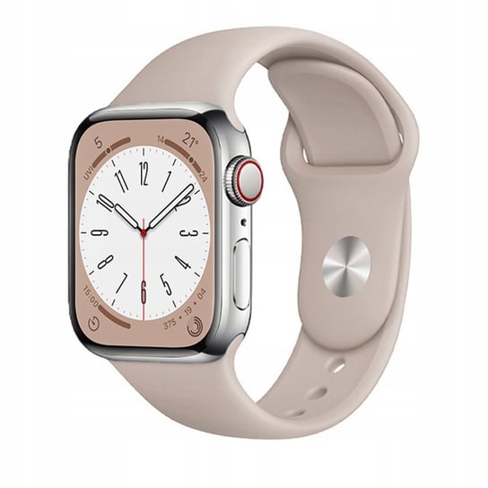 PASEK do Zegarka APPLE WATCH GUMOWY 38/40/41mm BEŻOWY Inna marka