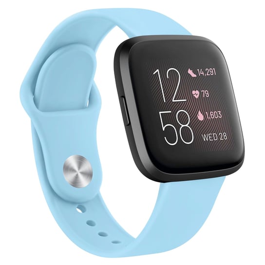 PASEK DO ZEGARKA Fitbit Versa/Versa 2 NIEBIESKI SILIKON WODOODPORNY Inna marka