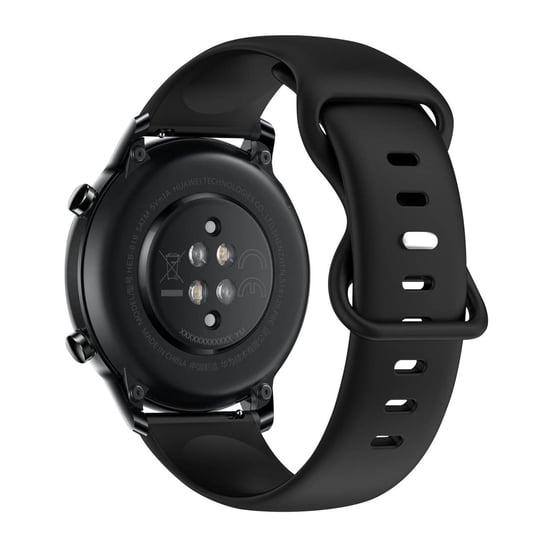 Pasek do zegarka Honor Magic Watch 2, 42 mm Elastyczny silikon Czarny Avizar
