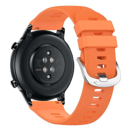 Pasek do zegarka Honor Magic Watch 2, 46 mm teksturowany silikon pomarańczowy Avizar
