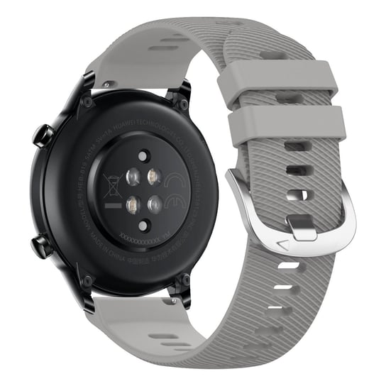 Pasek do zegarka Honor Magic Watch 2, 46 mm, teksturowany silikon, szary Avizar