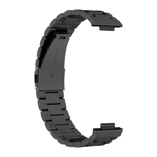 Pasek do zegarka Huawei Fit 2 ze stali nierdzewnej Dwukolorowe ogniwa w kolorze czarnym Avizar