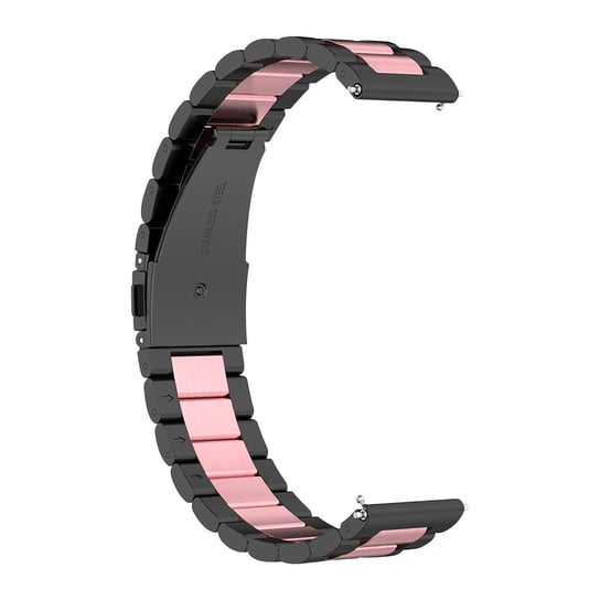 Pasek do zegarka Huawei GT Runner Stalowa klamra Różowy Avizar
