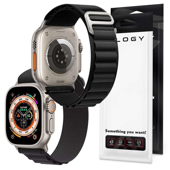 Pasek do zegarka sportowy Alogy Sport Strap do Apple Watch 4/5/6/7/8/SE (38/40/41mm) Czarny Alogy