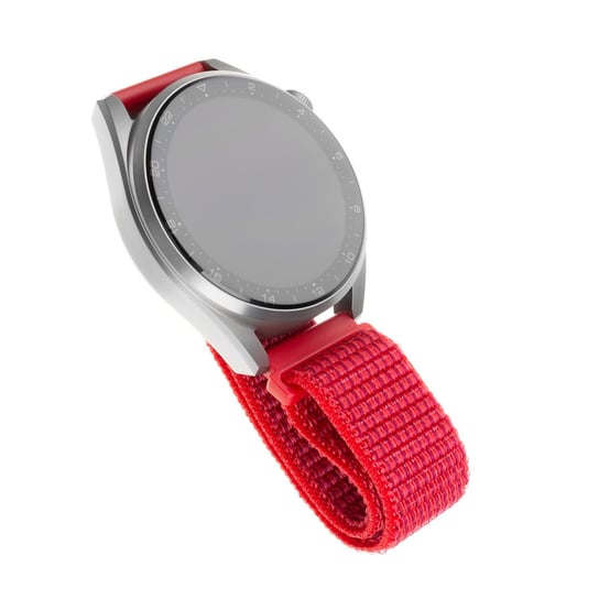 Pasek FIXED Nylon Strap o szerokości 20 mm do smartwatcha, czerwony FIXED