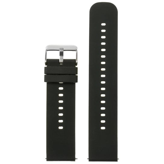 Pasek gumowy do zegarka U27 - czarny/srebrny - 18mm PACIFIC