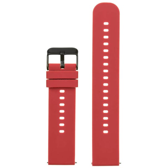 Pasek gumowy do zegarka U27 - czerwony/czarny - 18mm PACIFIC