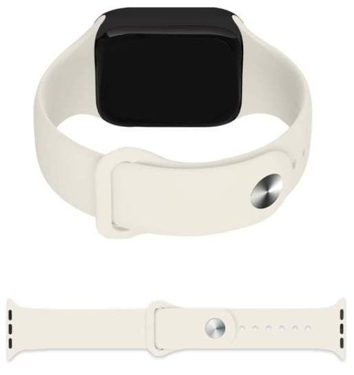 PASEK GUMOWY SPORTOWY DO APPLE WATCH 3 4 5 6 7 8 9 SE PERŁOWY 42/44/45/49MM inna (Inny)