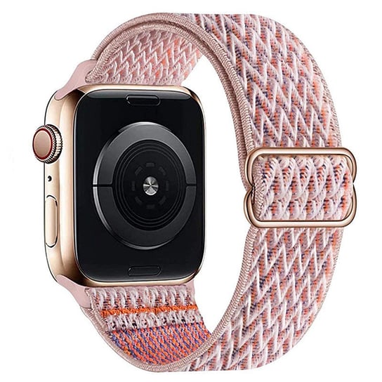 Pasek Nylon Strap Do Apple Watch 1 2 3 4 5 6 7 Se 38/40/41Mm - Kolorowy Róż Bowi