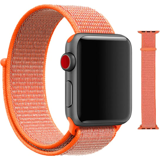 Pasek nylonowy do Apple Watch 3/4/5/6/SE 38/40mm Spicy Orange smartGEAR