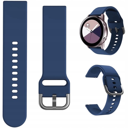 Pasek Opaska 20 Mm Silikon Do Zegarka Smartwatch Uniwersalny Granatowa Hello Case