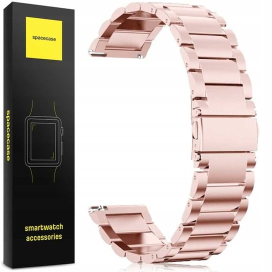 Pasek Opaska Bransoleta Spacecase Stainless Steel do Smartwatch 18mm pink Inna marka