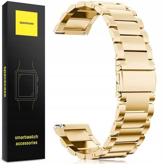 Pasek Opaska Bransoleta Spacecase Stainless Steel do Smartwatch 22mm gold Inna marka