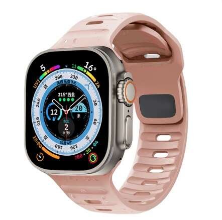 Pasek opaska bransoletka ICONBAND LINE APPLE WATCH 4 / 5 / 6 / 7 / 8 / 9 / SE (38 / 40 / 41 MM) PINK Bestphone