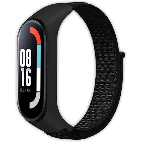 Pasek opaska nylonowa Vanfone do Xiaomi Mi Band 3/4/5/6/7, czarny Vanfone
