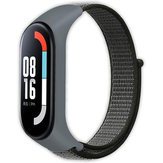 Pasek opaska nylonowa Vanfone do Xiaomi Mi Band 3/4/5/6/7, grafitowy Vanfone