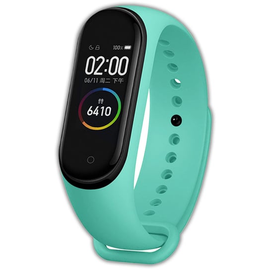 Pasek opaska silikonowa vanfone do xiaomi mi band 3/4, miętowy Vanfone