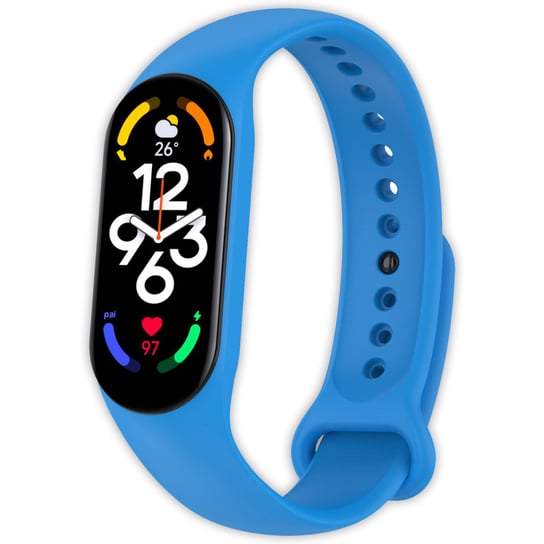 Pasek opaska silikonowa Vanfone do Xiaomi Mi Band 5/6/7, błękitny Vanfone