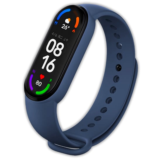 Pasek opaska silikonowa Vanfone do Xiaomi Mi Band 5/6, granatowy Vanfone
