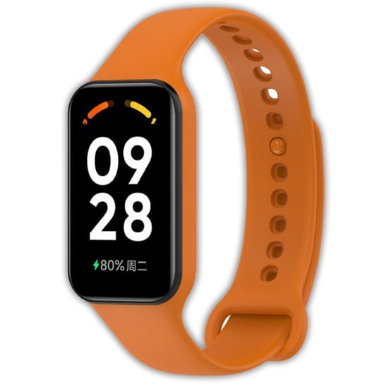 Pasek opaska Vanfone do Xiaomi Mi Smart Band 8 Active/Redmi Smart Band 2, pomarańczowy Vanfone
