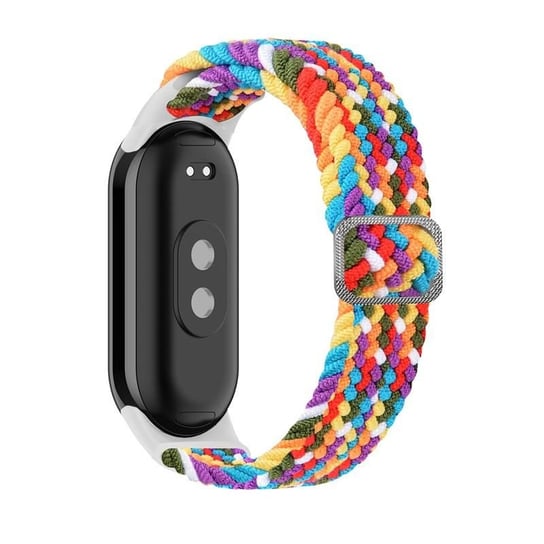 Pasek Pleciony Mi Band 8 / M8 (10), RAINBOW / TĘCZOWY bez marki