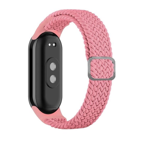 Pasek Pleciony Mi Band 8 / M8 (8), PINK / RÓŻOWY bez marki