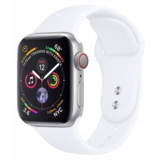 PASEK SILICONE BAND DO APPLE WATCH 42/44/45MM S/M - BIAŁY Bowi