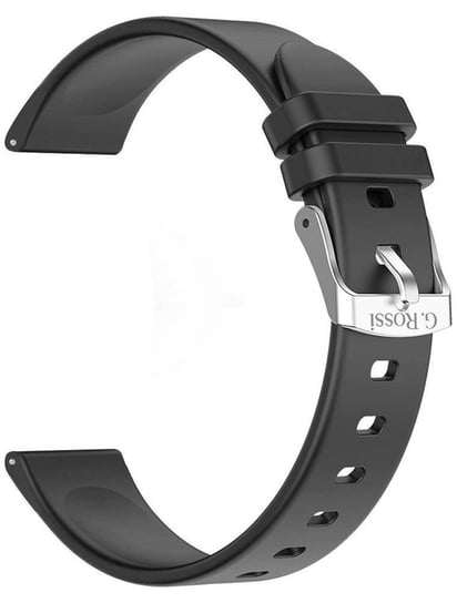 Pasek silikonowy do Smartwatcha G.Rossi SW010 CZARNY GR22-1 KEMER