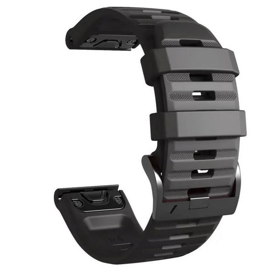 Pasek silikonowy QuickFit EasyFit do zegarków Garmin Fenix 5/6/7/Pro/Solar (Black) MFC