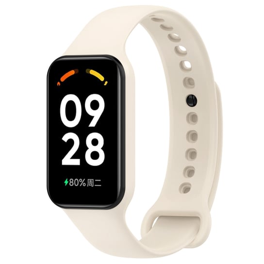 Pasek silikonowy Vanfone do Xiaomi Redmi Smart Band 2/Mi Band 8 Active, kremowy Vanfone