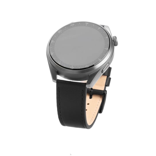 Pasek skórzany FIXED o szerokości 22 mm do smartwatcha, czarny FIXED