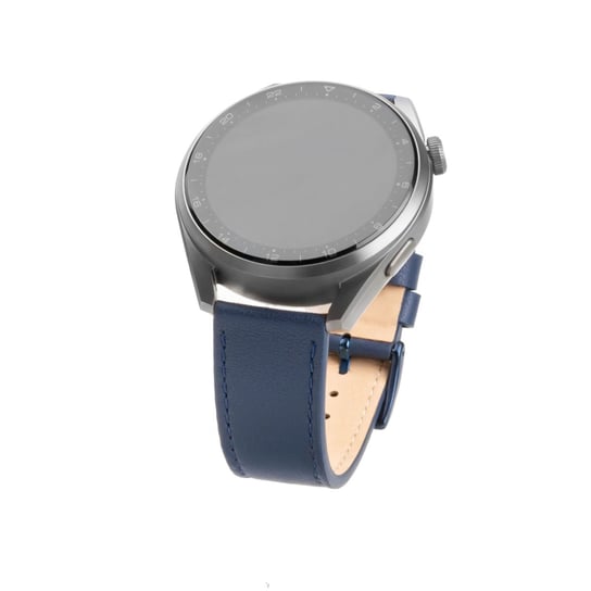 Pasek skórzany FIXED o szerokości 22 mm do smartwatcha, niebieski FIXED