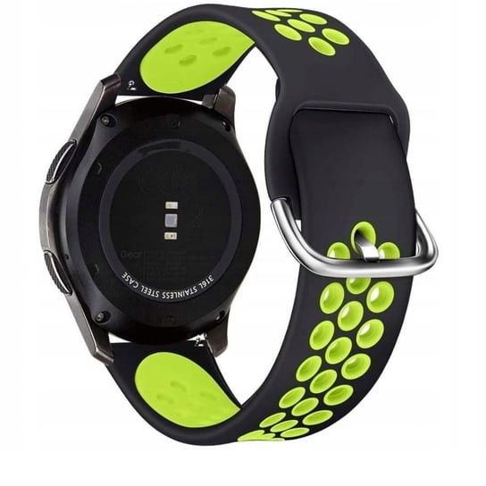 Pasek Softband do Galaxy Watch 3 45mm Black/Lime TECH-PROTECT