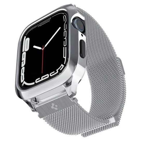 Pasek Spigen Metal Fit "Pro" do Apple Watch 4/5/6/7/8/SE (44/45mm) Silver Apple